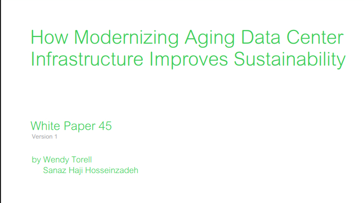 How Modernizing Aging Data Center Infrastructure Improves Sustainability